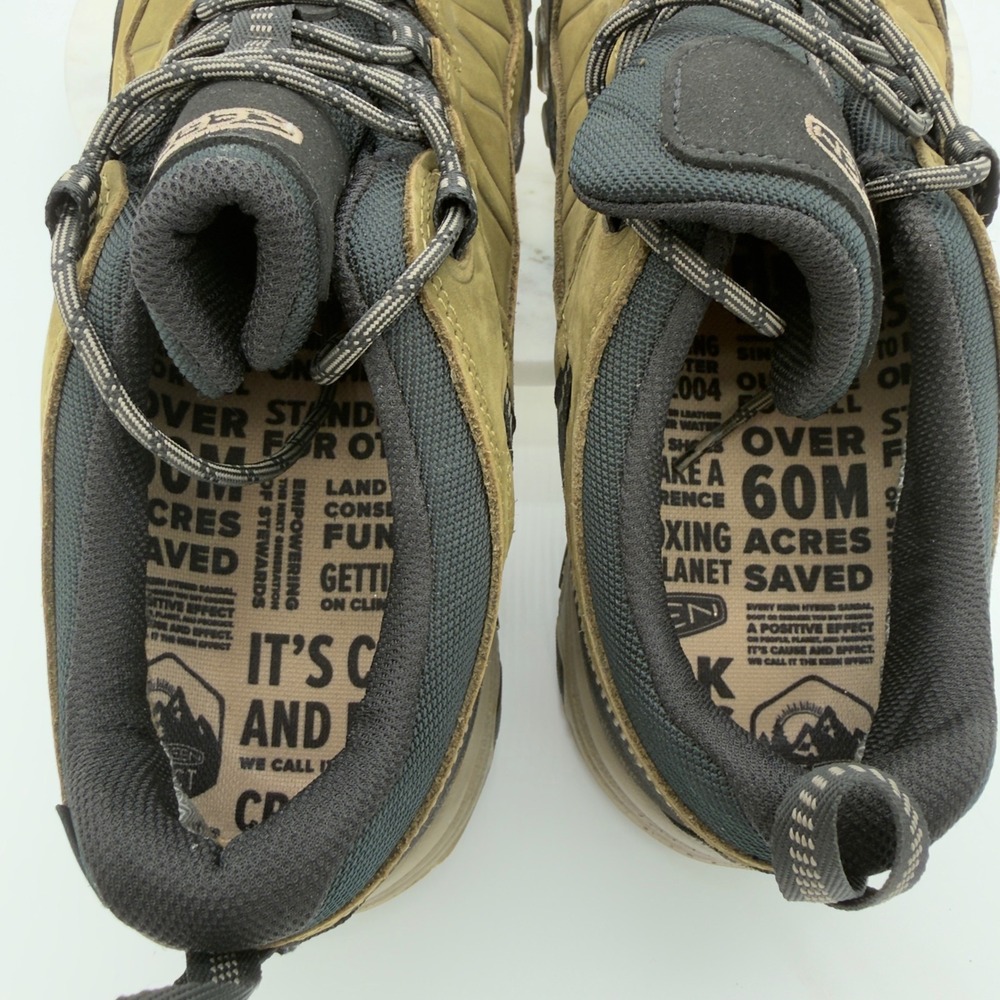 KEEN Circadia Waterproof Hiking Shoes Mens 13 Brown Black Leather Trail Outdoor - Picture 4 of 12